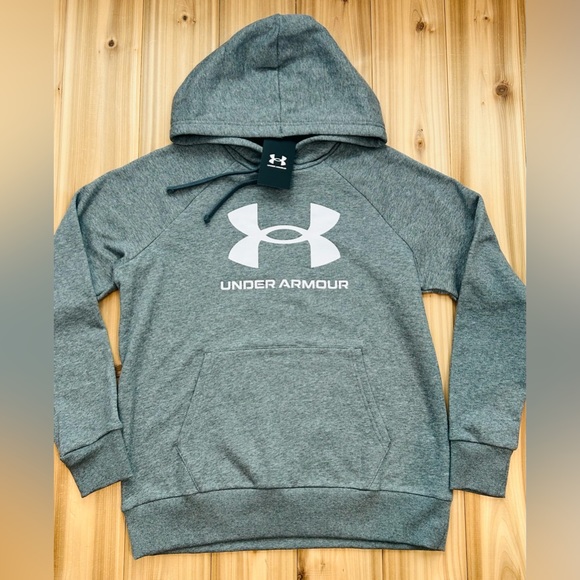 Under Armour Women's UA Rival Fleece Lockup Hoodie‎ Gray Size Small - Picture 14 of 14